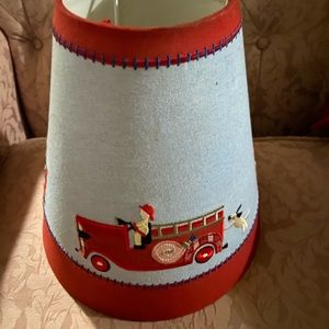 Pottery Barn Fire Engine Lamp Shade